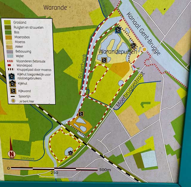 warandeputten-oostkamp-kaart-wandelroute